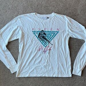 Aspen Ski Club White Long Sleeve Shirt
